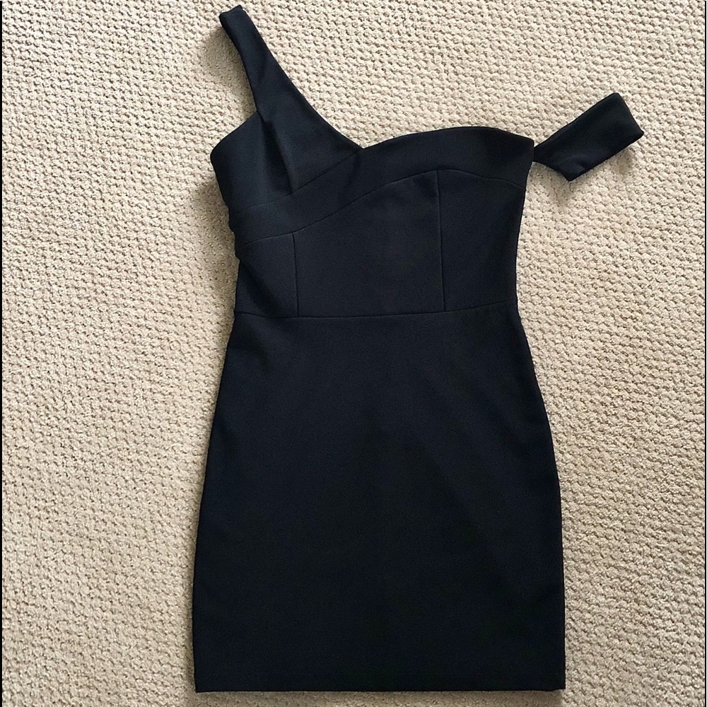 Foreign Exchange Black Mini Dress Large - Picture 3 of 6